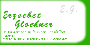 erzsebet glockner business card